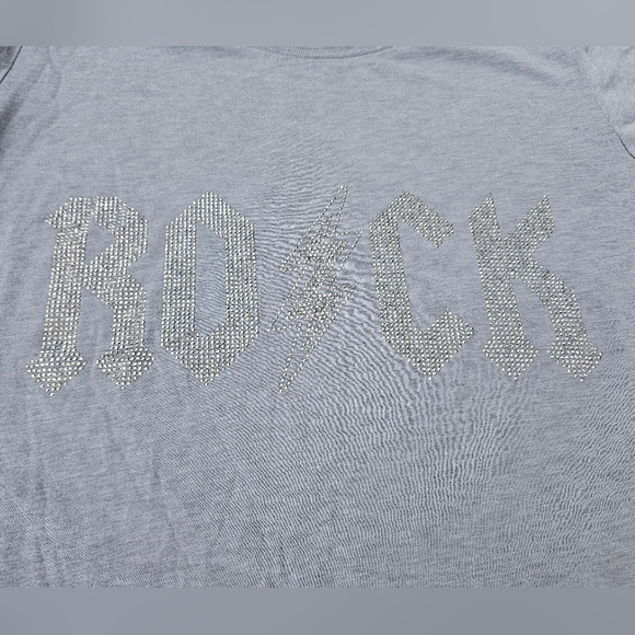 Zadig & Voltaire Skinny Rock β‘οΈ Graphic Tee Sequin Embellishments Med NWOT - Picture 5 of 6